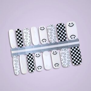 B/W SASSY STAMP Gel nail wrap kit