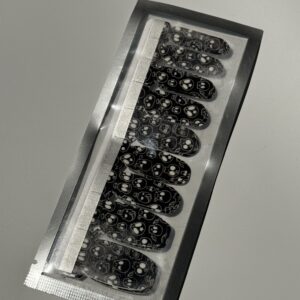 GLOW IN THE DARK SKULL Gel nail wrap kit