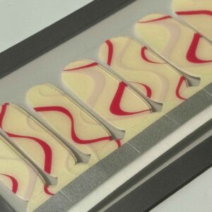 STRAWBERRY SWIRL gel nail wrap kit