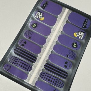 GLOW IN THE DARK PURPLE HORROR Gel nail wrap kit
