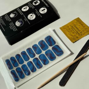 MIDNIGHT GLITTER Gel nail wrap kit